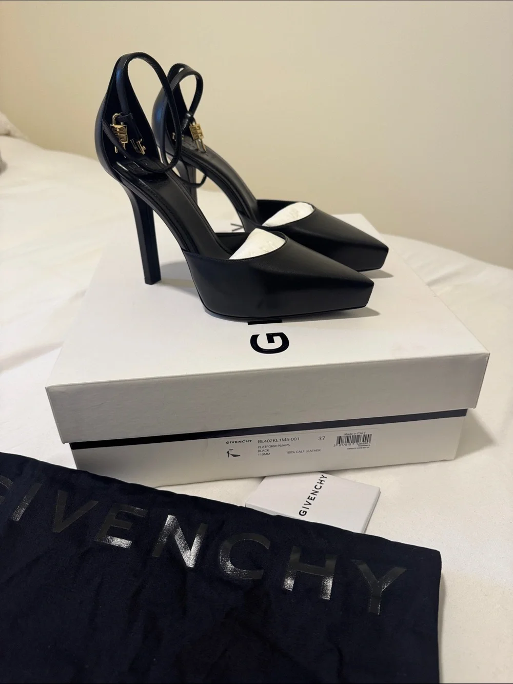 Givenchy Ankle-Strap Pointed Toe High Heel Pump
